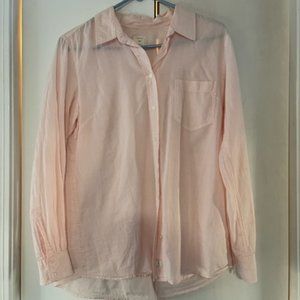 Pink button down blouse